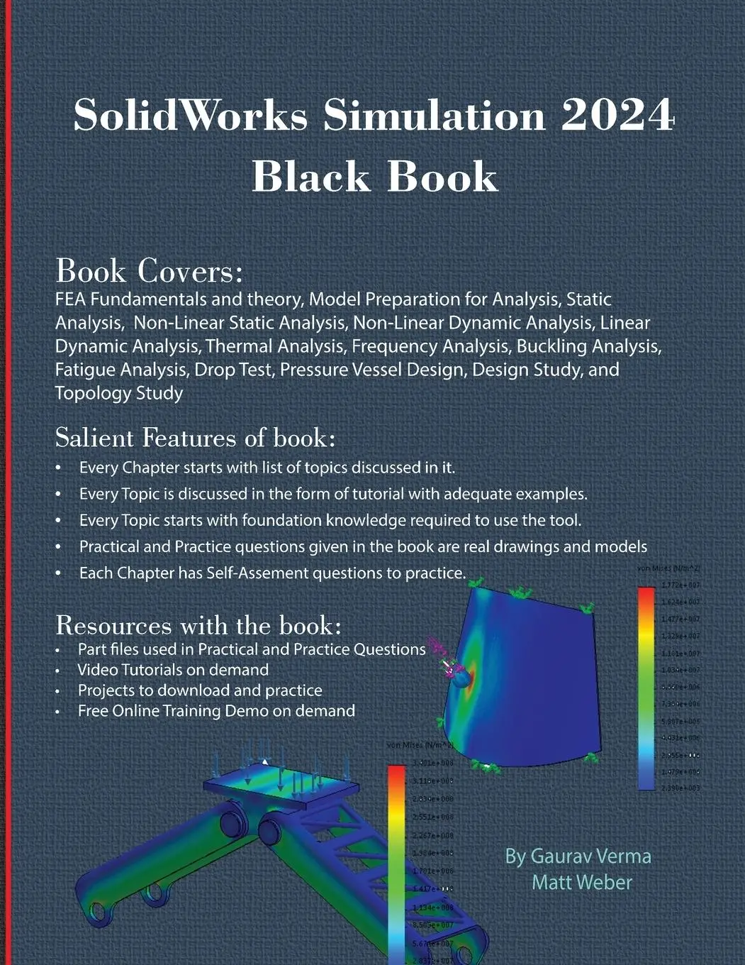 Cover: 9781774591284 | SolidWorks Simulation 2024 Black Book | Gaurav Verma (u. a.) | Buch