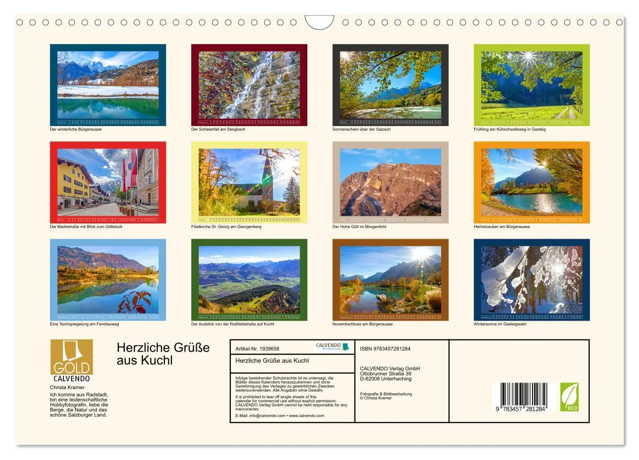 Bild: 9783457281284 | Herzliche Grüße aus Kuchl (Wandkalender 2026 DIN A3 quer), CALVENDO...