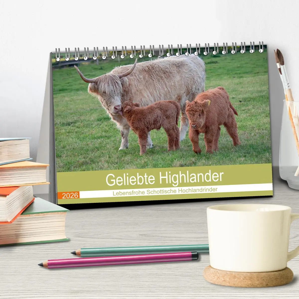 Bild: 9783457661284 | Geliebte Highlander (Tischkalender 2026 DIN A5 quer), CALVENDO...