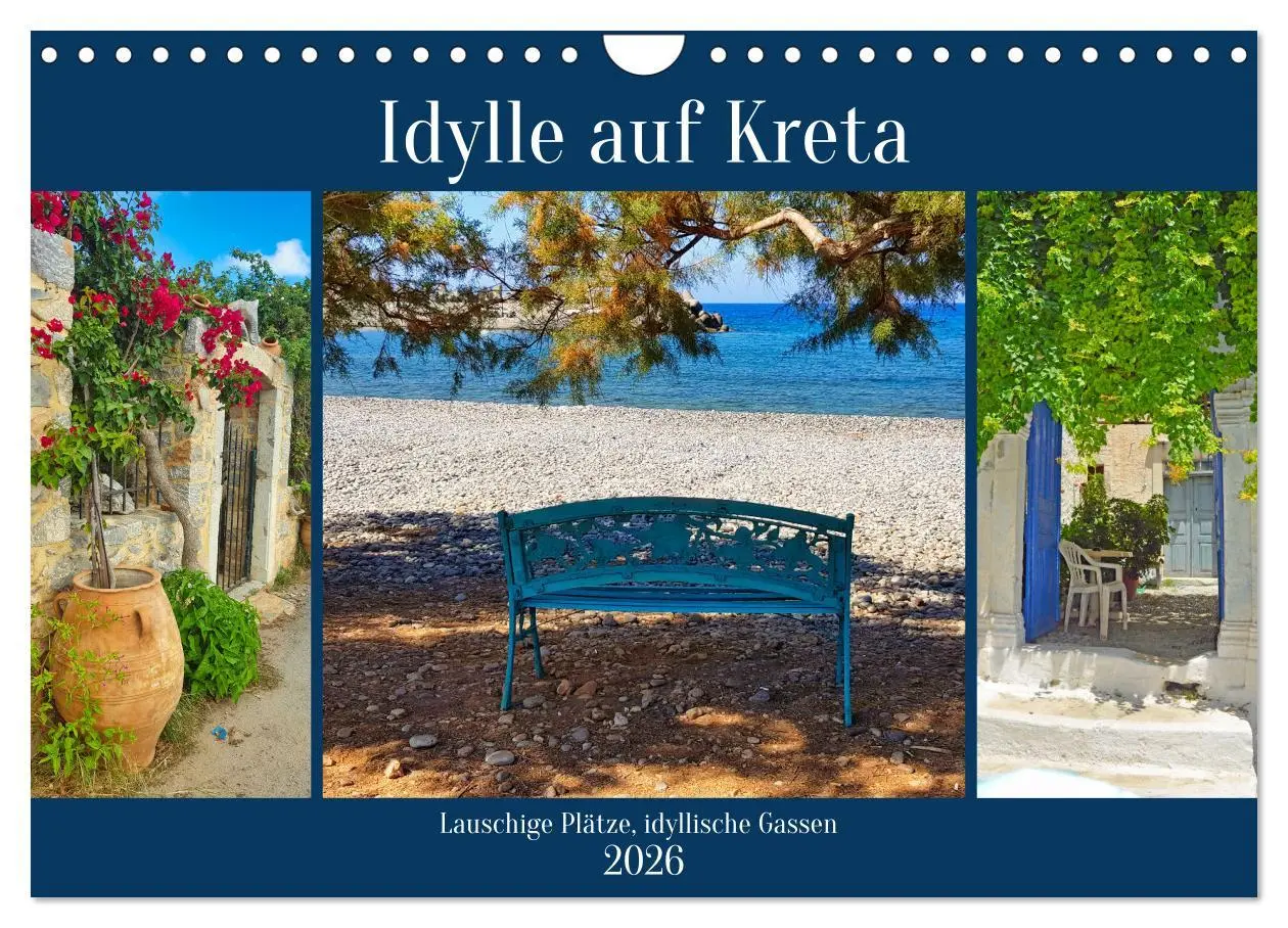 Cover: 9783457731284 | Idylle auf Kreta (Wandkalender 2026 DIN A4 quer), CALVENDO...