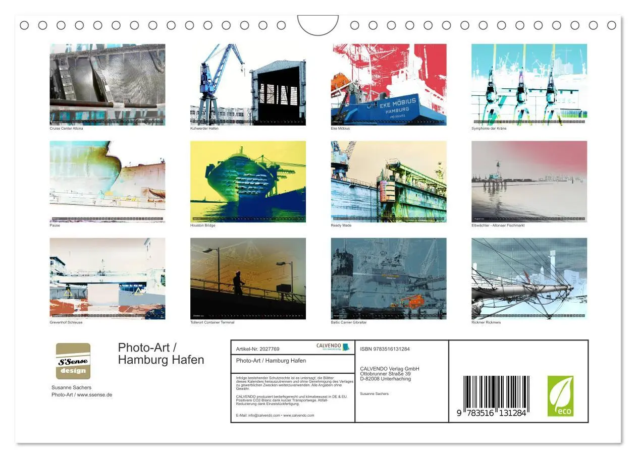 Bild: 9783516131284 | Photo-Art / Hamburg Hafen (Wandkalender 2026 DIN A4 quer), CALVENDO...