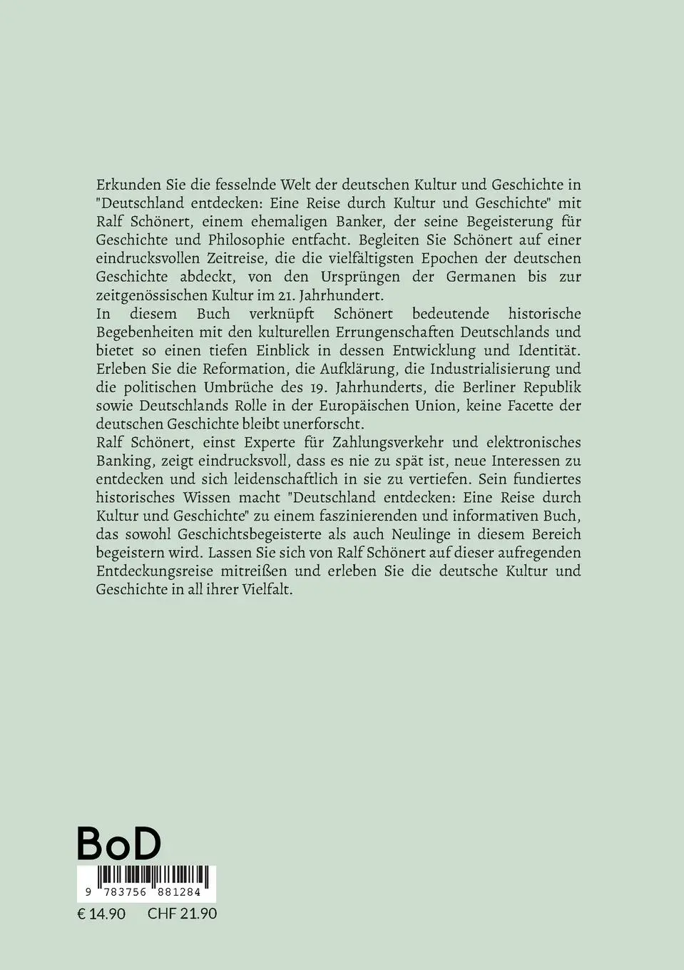 Rückseite: 9783756881284 | Deutschland entdecken | Eine Reise durch Kultur und Geschichte | Buch