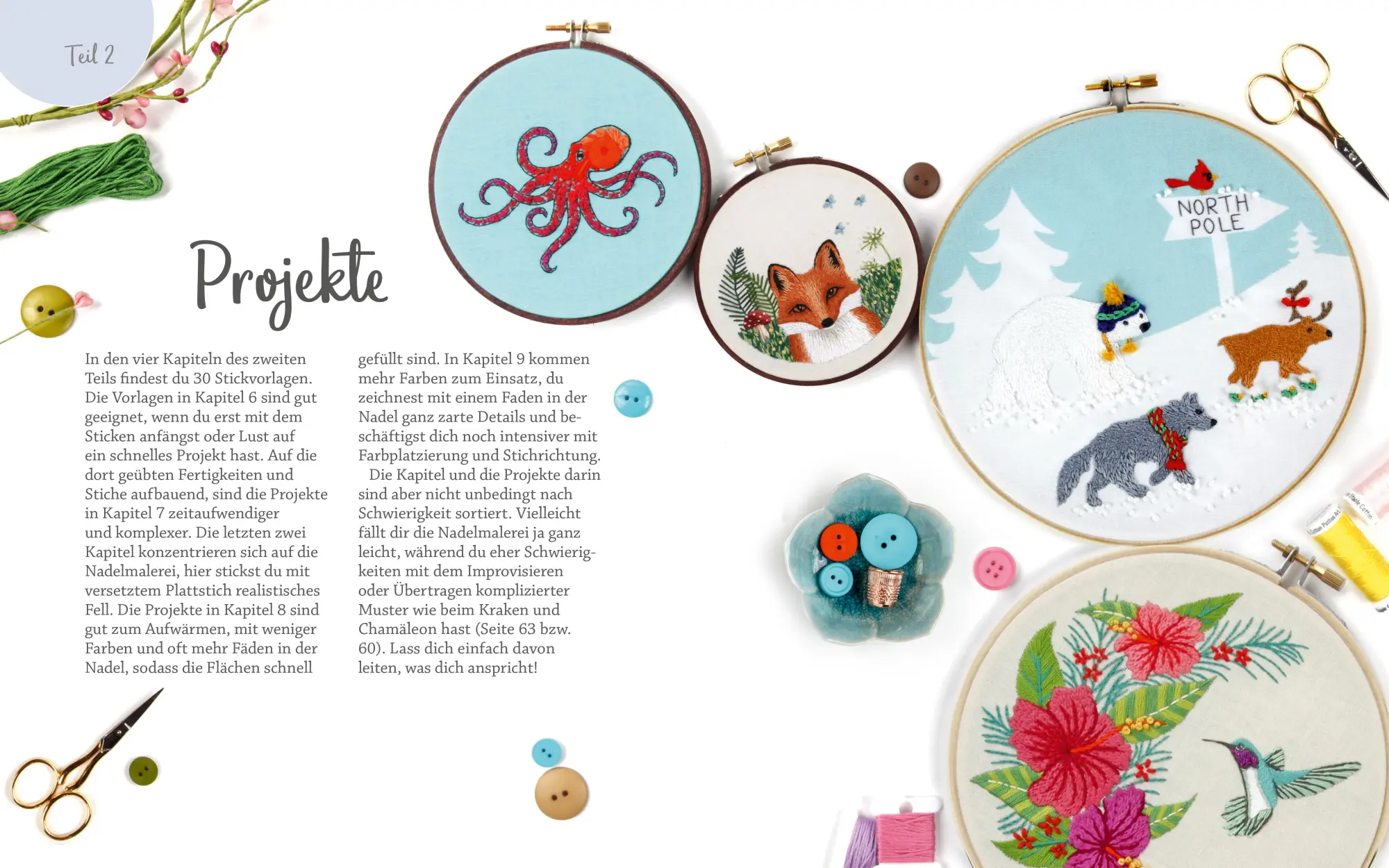 Bild: 9783830721284 | Tiere Sticken leicht gemacht | Jessica Long | Taschenbuch | 208 S.