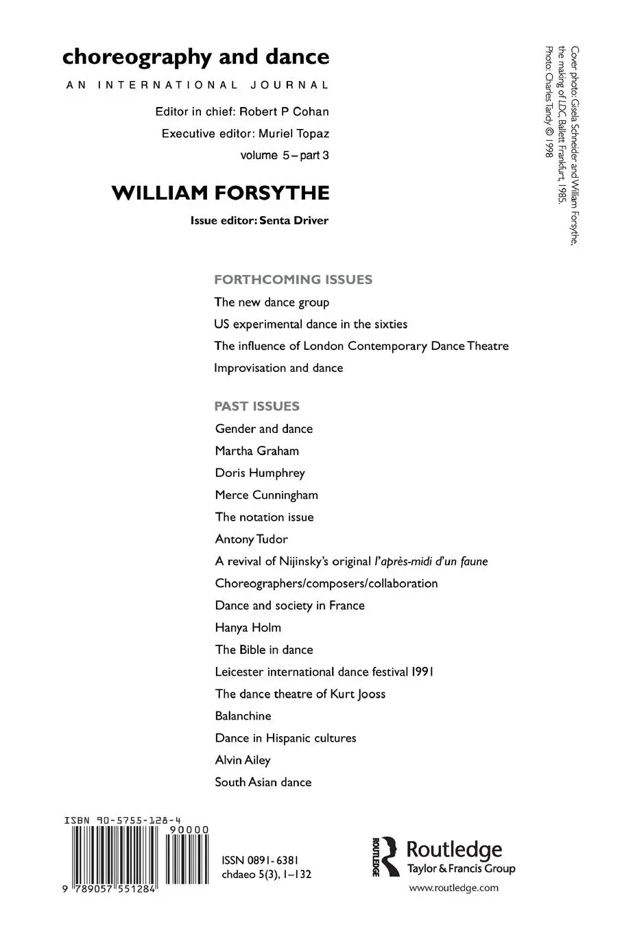 Rückseite: 9789057551284 | William Forsythe | Senta Driver | Taschenbuch | Englisch | 2000