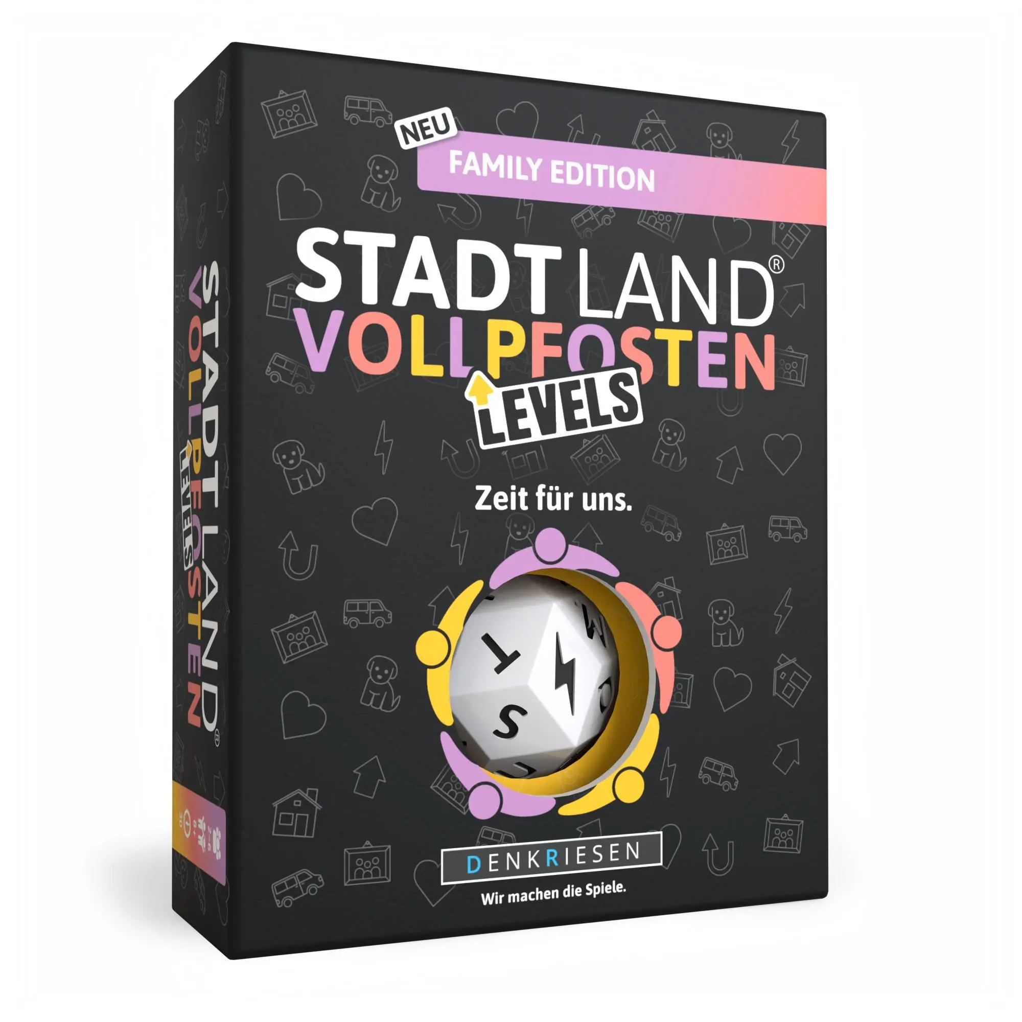 Cover: 4262494921384 | DENKRIESEN - Stadt Land Vollpfosten® Family Edition - "Zeit für...