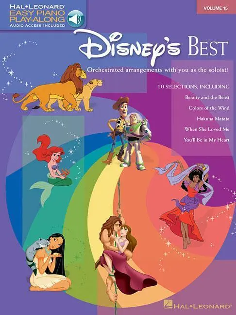Cover: 9781423401384 | Disney's Best - Easy Piano Play-Along Vol. 15 Book/Online Audio | Corp