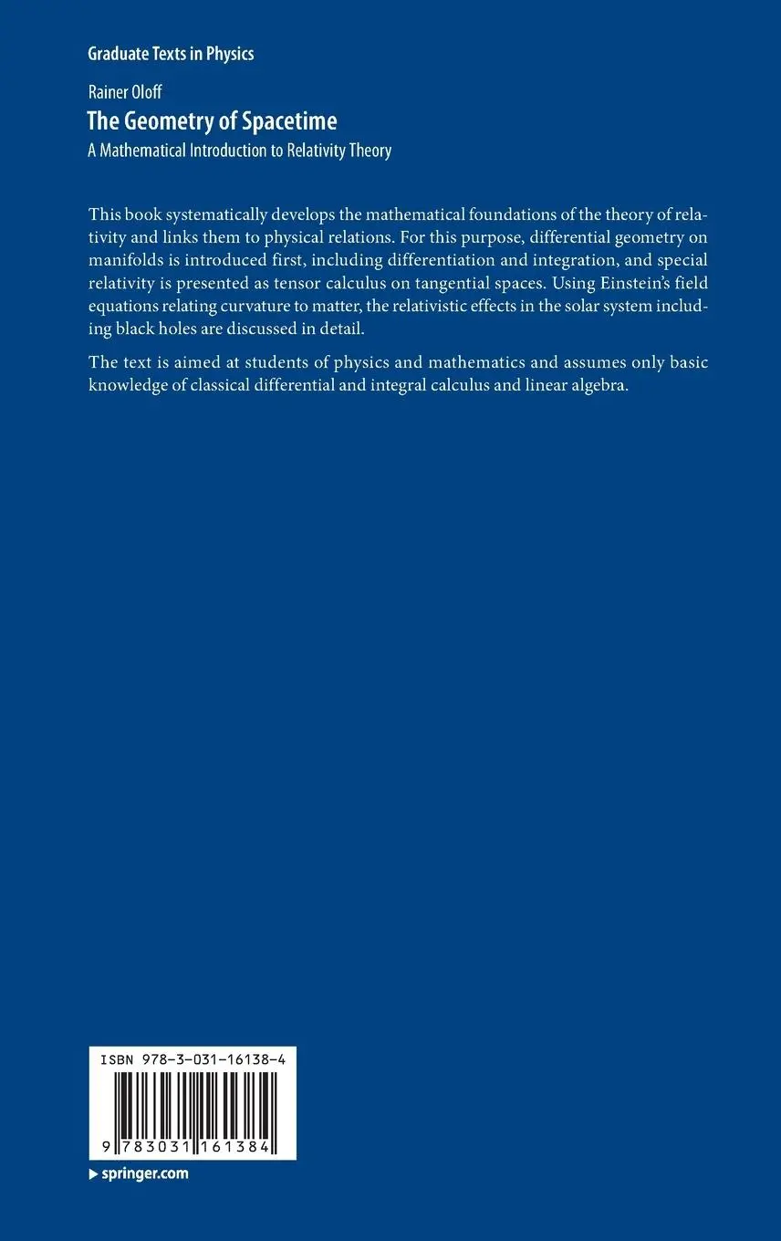 Rückseite: 9783031161384 | The Geometry of Spacetime | Rainer Oloff | Buch | xix | Englisch