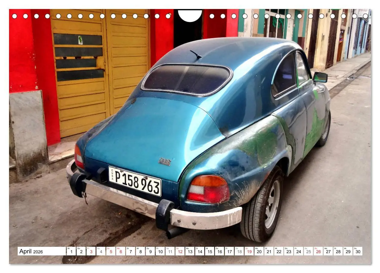 Bild: 9783457721384 | Alte Schweden - Schwedische Oldtimer in Kuba (Wandkalender 2026 DIN...
