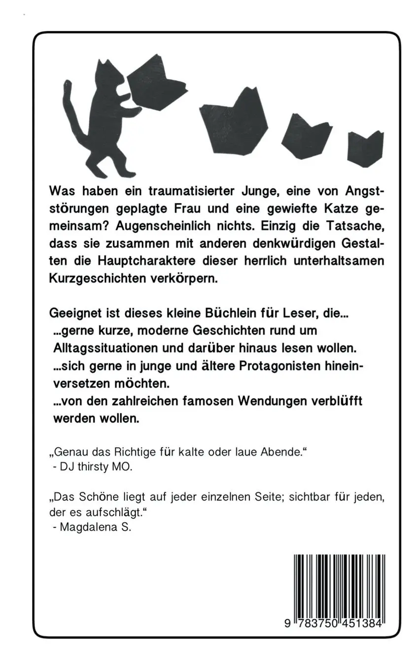 Rückseite: 9783750451384 | Ohne Jacke tanzen | oder 19 + 1 Kurzgeschichten lesen | Taschenbuch