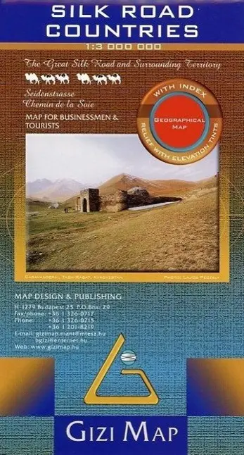 Cover: 9789632041384 | Silk Road Countries geographical map | (Land-)Karte | Karte/Landkarte