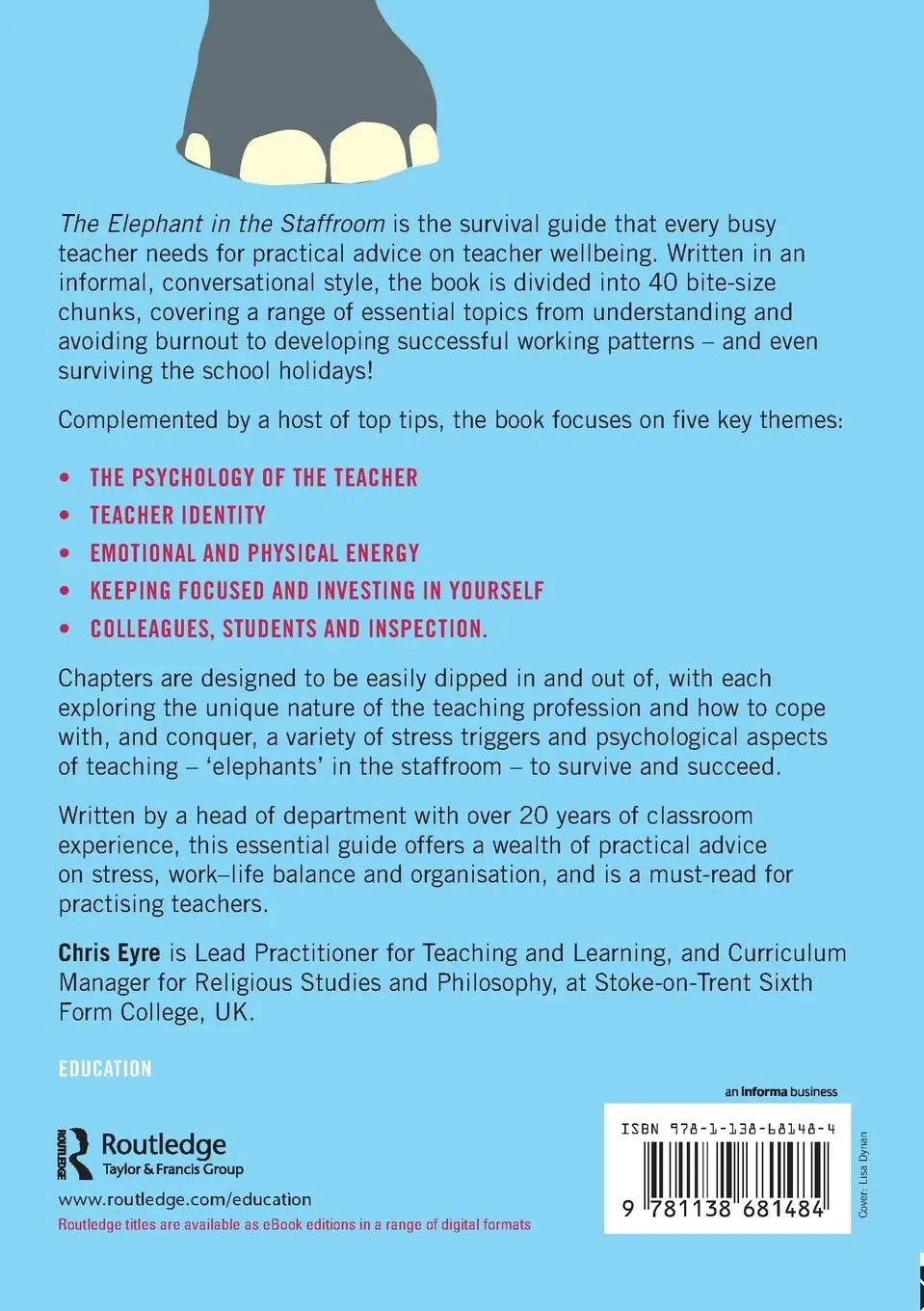Rückseite: 9781138681484 | The Elephant in the Staffroom | Chris Eyre | Taschenbuch | Englisch