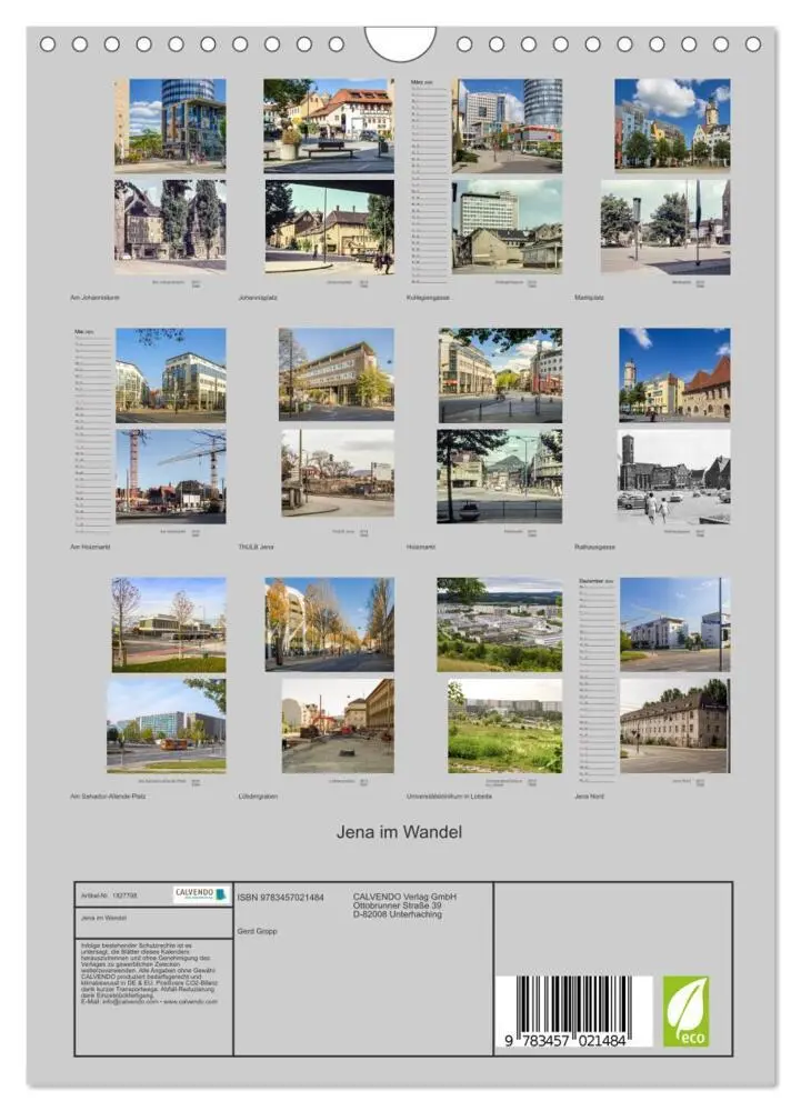 Bild: 9783457021484 | Jena im Wandel (Wandkalender 2025 DIN A4 hoch), CALVENDO...