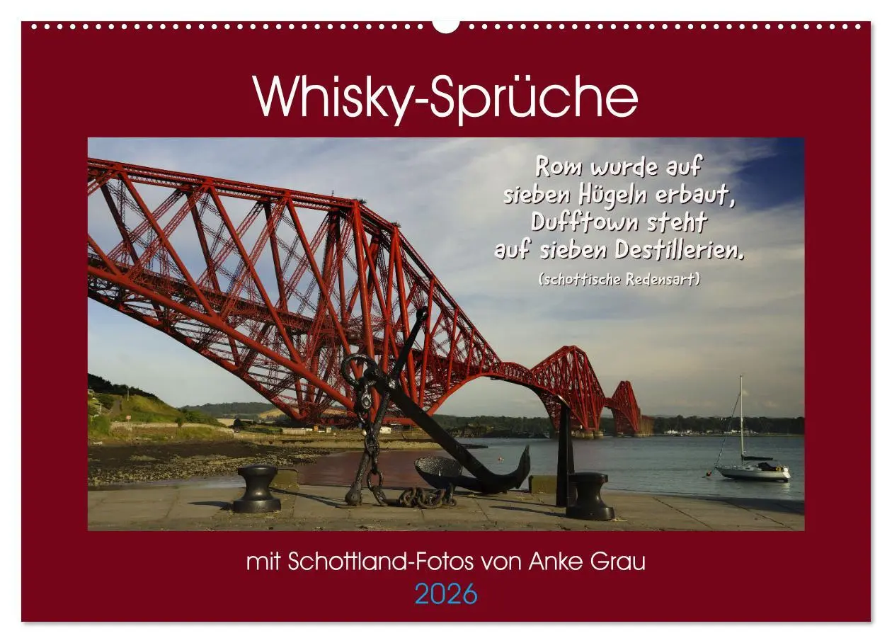 Cover: 9783457641484 | Whisky-Sprüche (Wandkalender 2026 DIN A2 quer), CALVENDO...