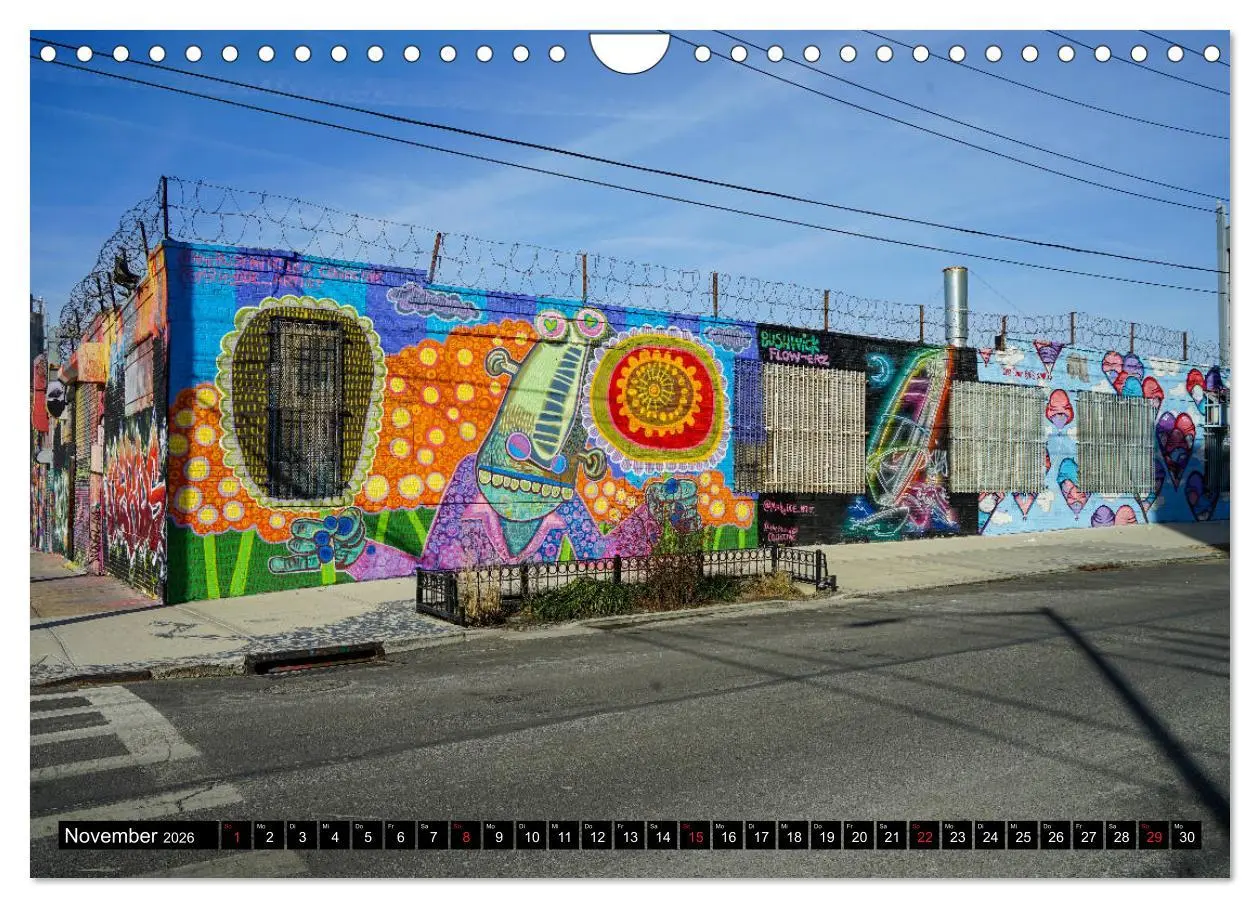 Bild: 9783457711484 | Bushwick Street Art (Wandkalender 2026 DIN A4 quer), CALVENDO...