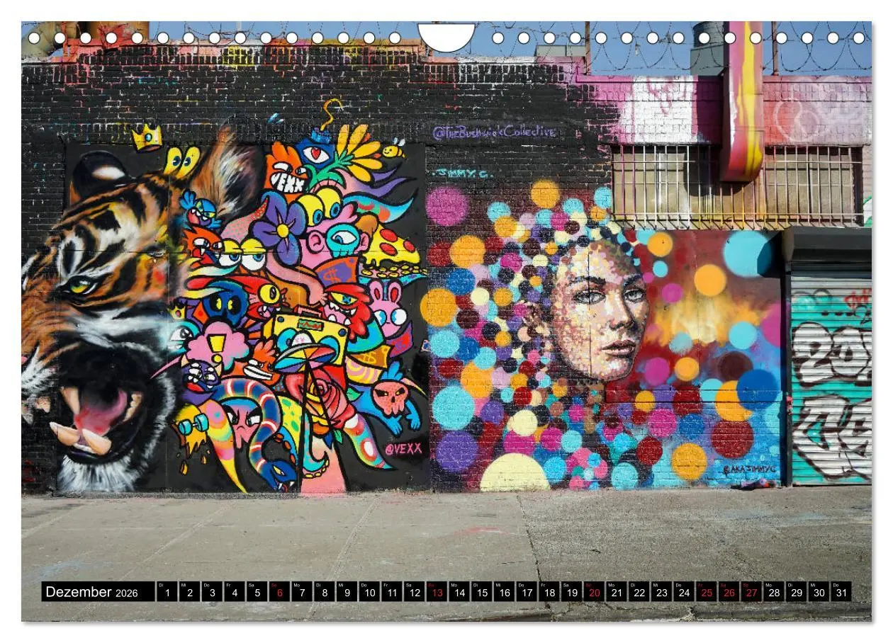 Bild: 9783457711484 | Bushwick Street Art (Wandkalender 2026 DIN A4 quer), CALVENDO...