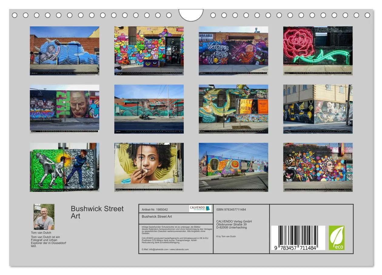 Bild: 9783457711484 | Bushwick Street Art (Wandkalender 2026 DIN A4 quer), CALVENDO...