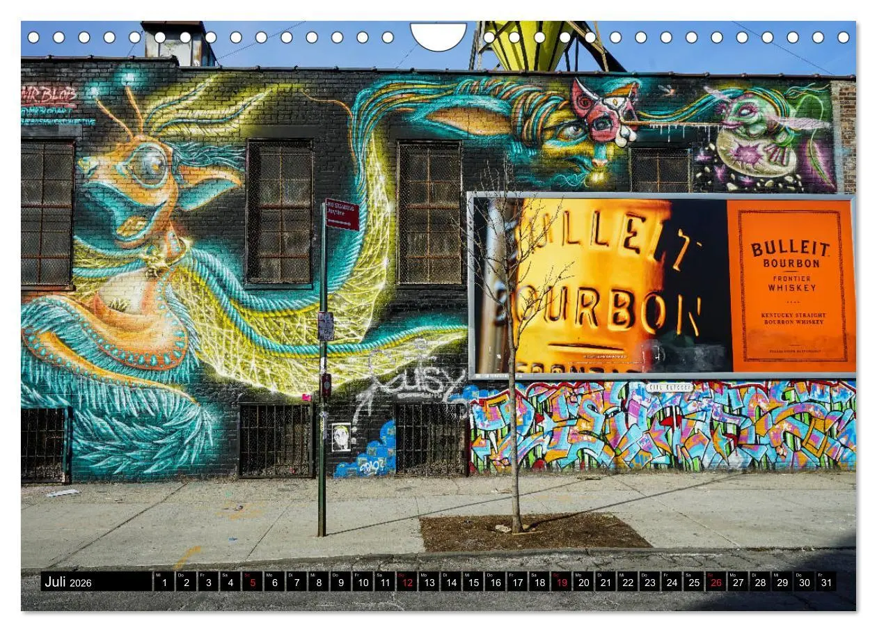 Bild: 9783457711484 | Bushwick Street Art (Wandkalender 2026 DIN A4 quer), CALVENDO...