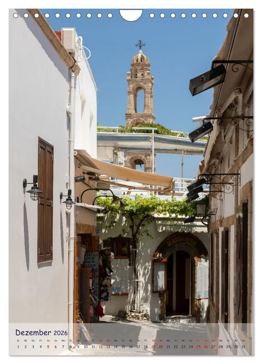 Bild: 9783516351484 | Ein Streifzug durch die Gassen der Insel Rhodos (Wandkalender 2026...