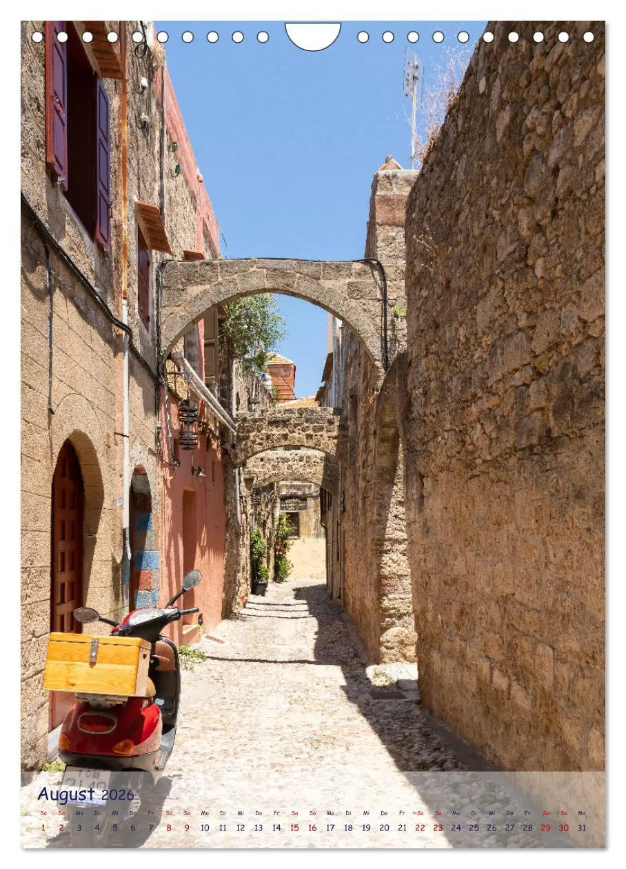 Bild: 9783516351484 | Ein Streifzug durch die Gassen der Insel Rhodos (Wandkalender 2026...