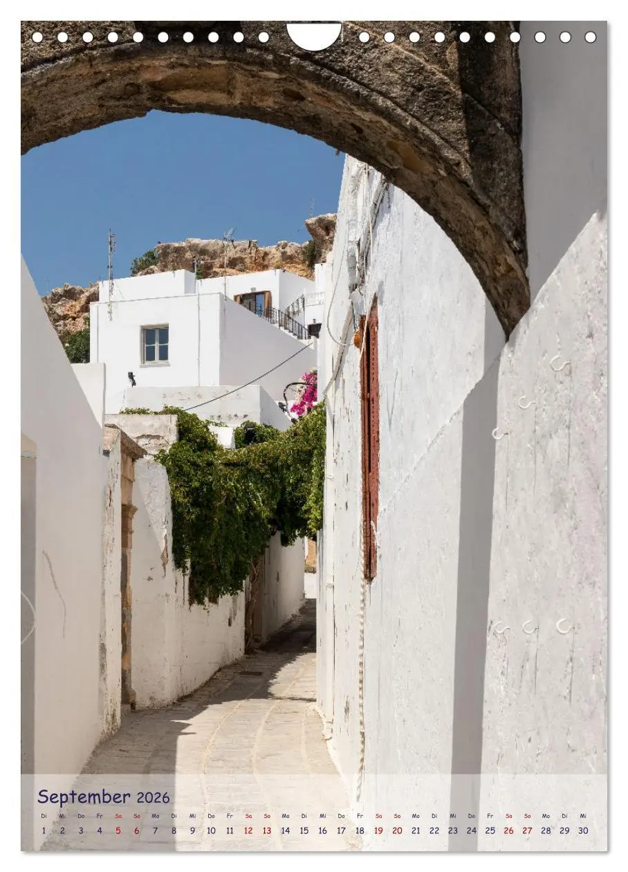Bild: 9783516351484 | Ein Streifzug durch die Gassen der Insel Rhodos (Wandkalender 2026...