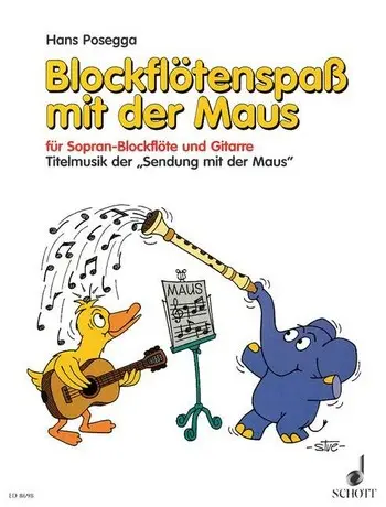 Cover: 9790001121484 | Blockflötenspaß mit der Maus für Sopranblockflöte und Gitarre...