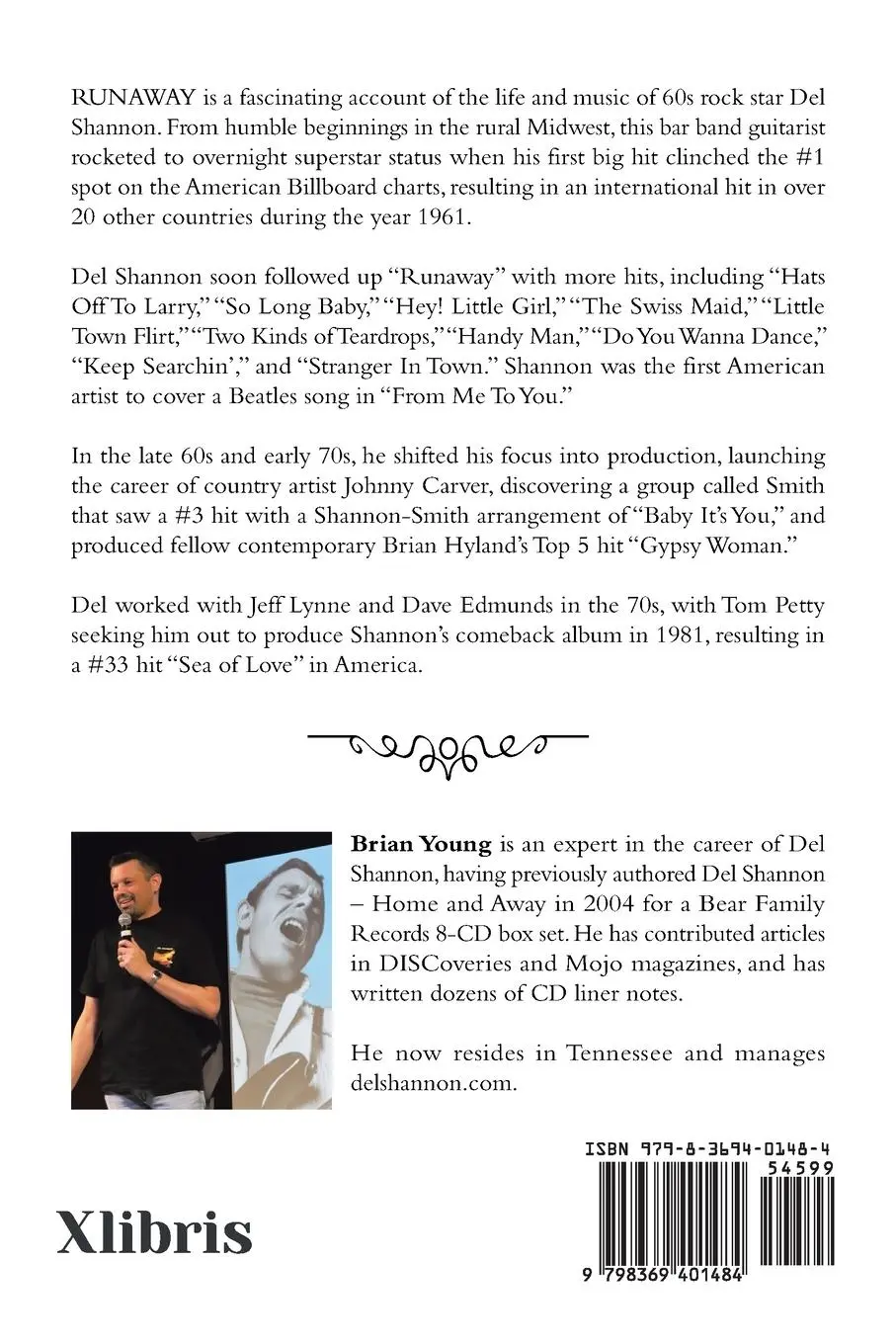 Rückseite: 9798369401484 | RUNAWAY - The Del Shannon Story | Brian C. Young | Taschenbuch | 2023