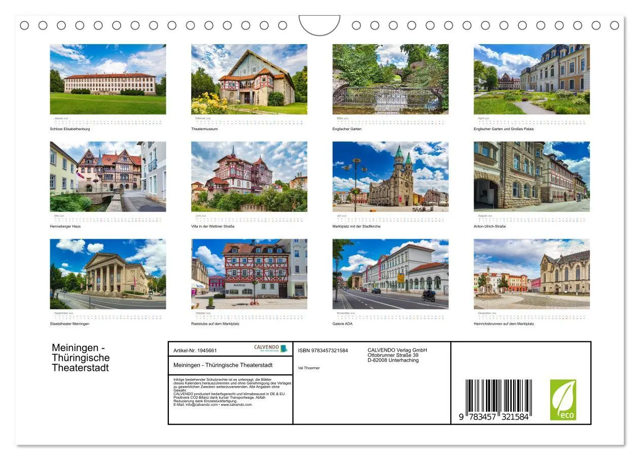 Bild: 9783457321584 | Meiningen - Thüringische Theaterstadt (Wandkalender 2026 DIN A4...