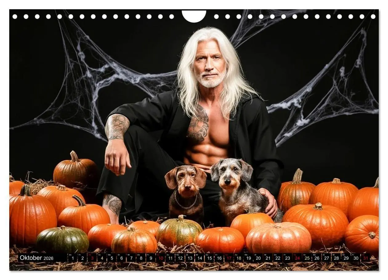 Bild: 9783516721584 | Coole Typen - Rauhaardackel (Wandkalender 2026 DIN A4 quer),...