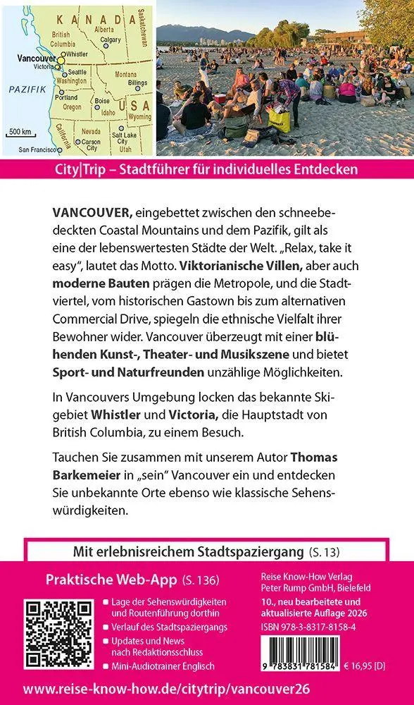 Bild: 9783831781584 | Reise Know-How CityTrip Vancouver mit Victoria | Thomas Barkemeier