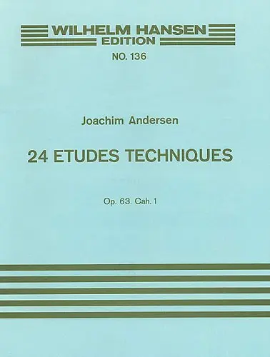 Cover: 9788774551584 | 24 Etudes Techniques For Flute Op.63 Book 1 | Joachim Andersen | Buch