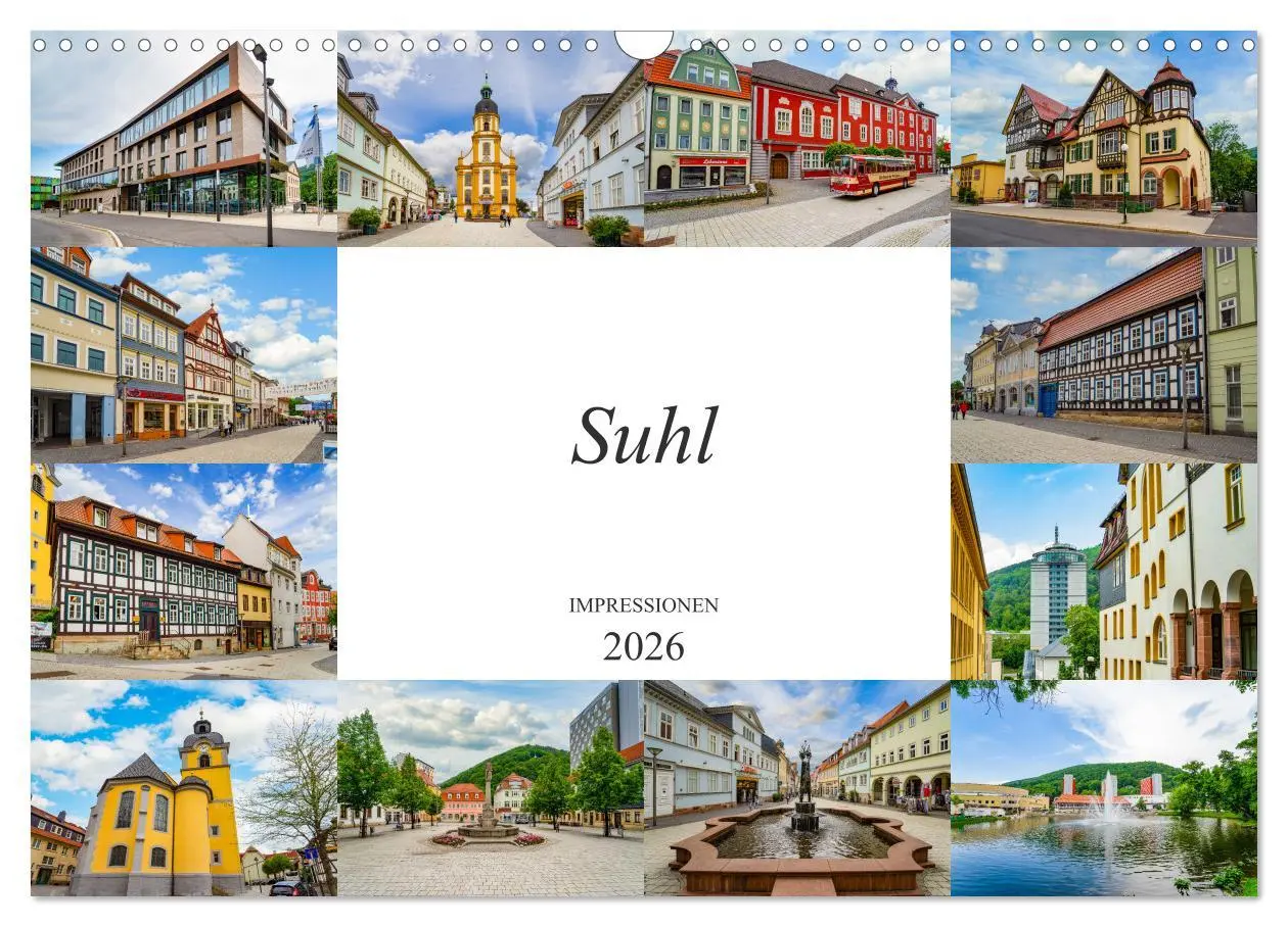 Cover: 9783457791684 | Suhl Impressionen (Wandkalender 2026 DIN A3 quer), CALVENDO...