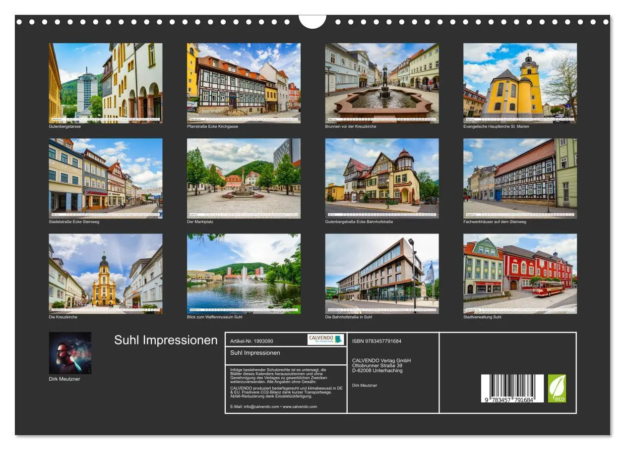 Bild: 9783457791684 | Suhl Impressionen (Wandkalender 2026 DIN A3 quer), CALVENDO...