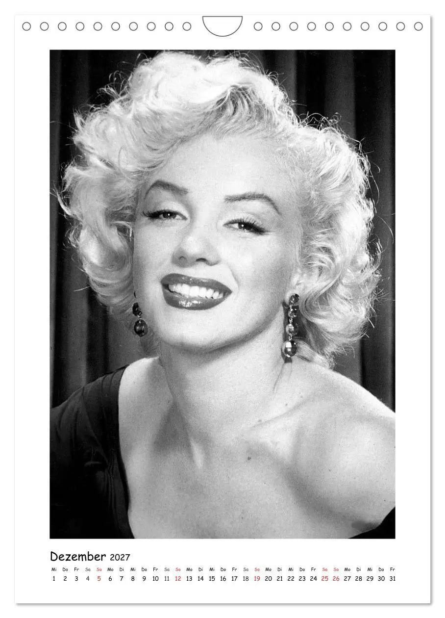 Bild: 9783594001684 | Marilyn Monroe. Weltstar und Sexsymbol (Wandkalender 2027 DIN A4...