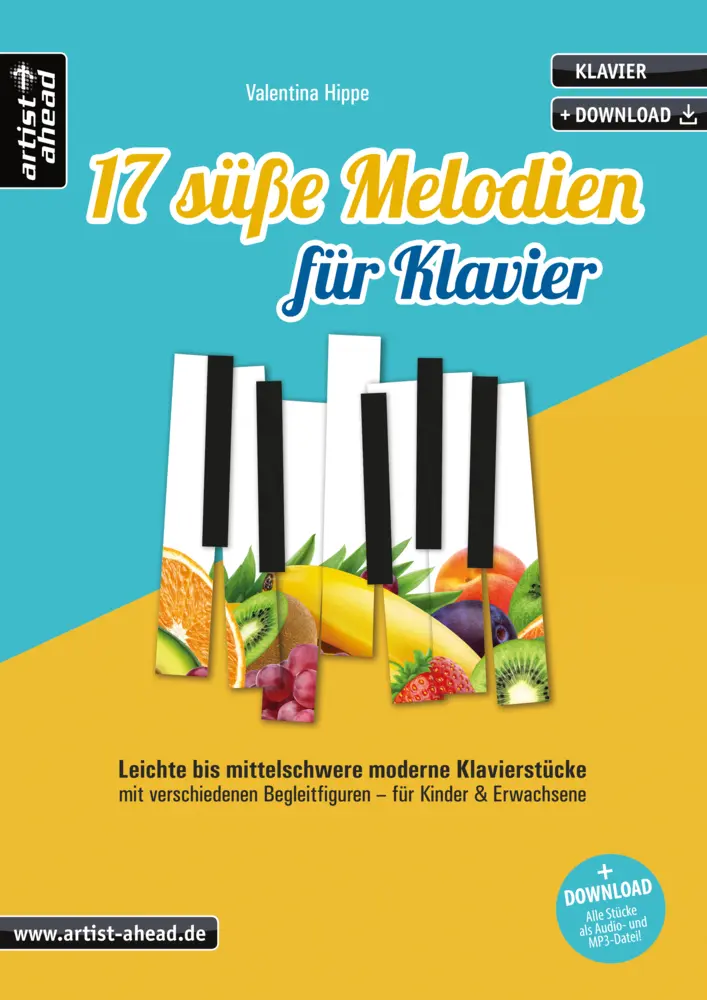 Cover: 9783866421684 | 17 süße Melodien für Klavier | Valentina Hippe | Broschüre | 44 S.
