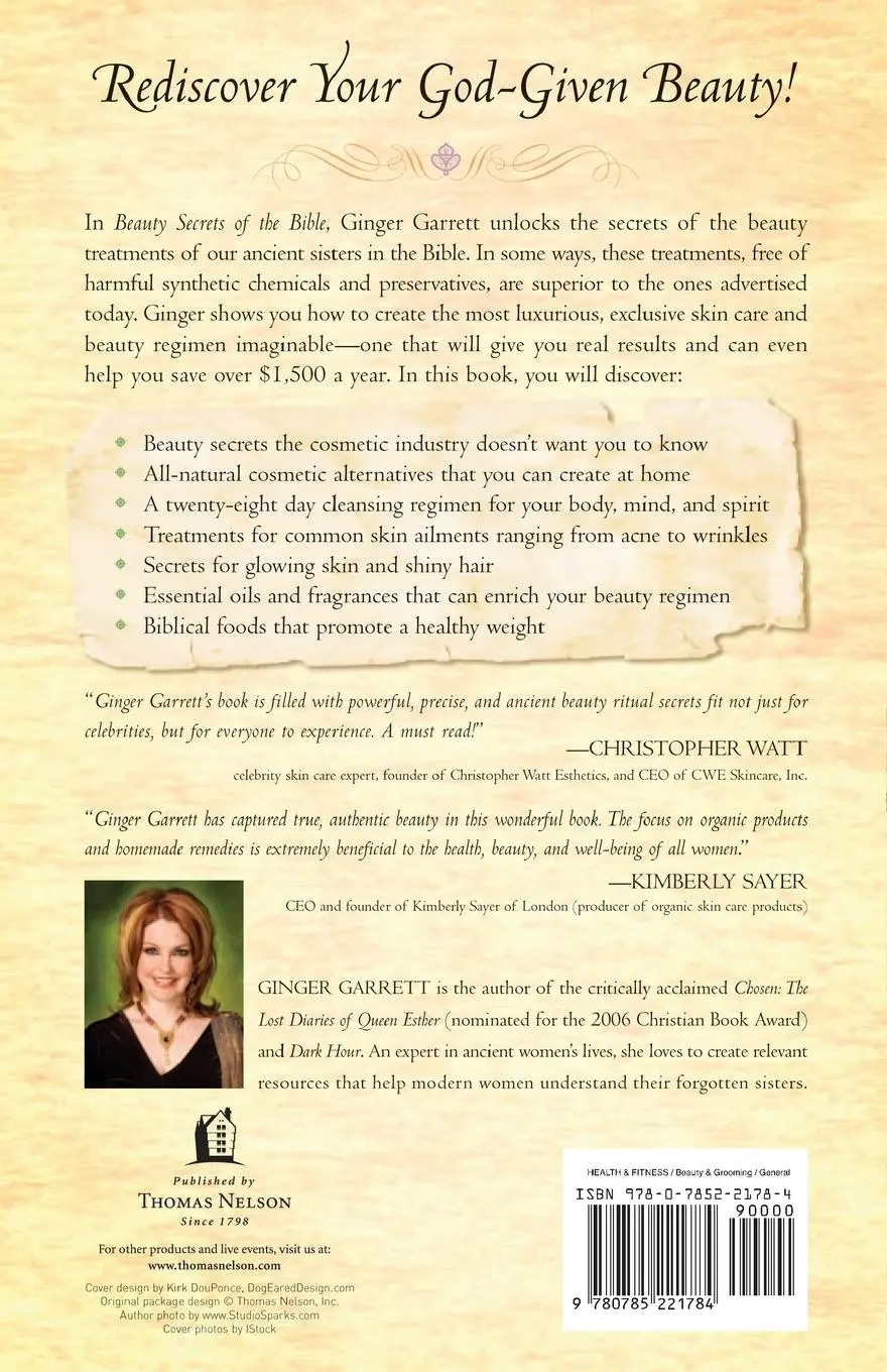Rückseite: 9780785221784 | Beauty Secrets of the Bible | The Ancient Arts of Beauty &amp; Fragrance