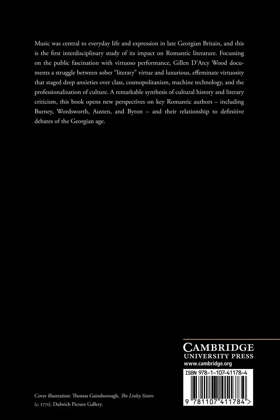 Rückseite: 9781107411784 | Romanticism and Music Culture in Britain, 1770-1840 | Gillen D. Wood
