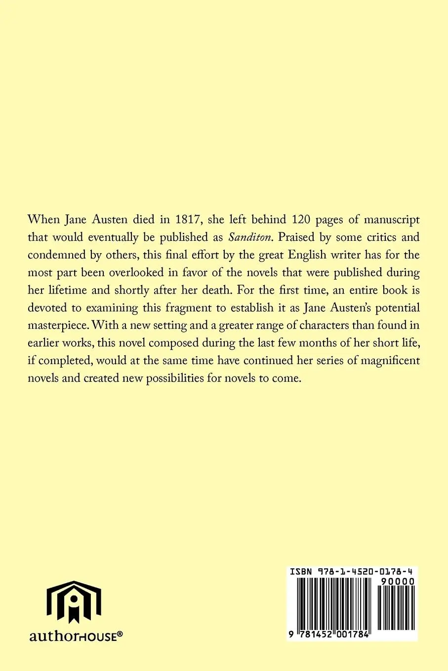 Rückseite: 9781452001784 | Jane Austen's Sanditon | A Village by the Sea | Arthur M. Axelrad