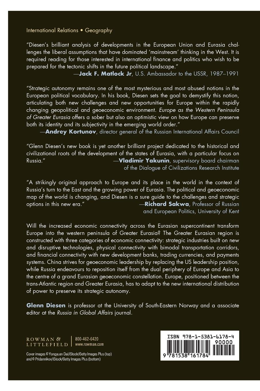 Rückseite: 9781538161784 | Europe as the Western Peninsula of Greater Eurasia | Glenn Diesen