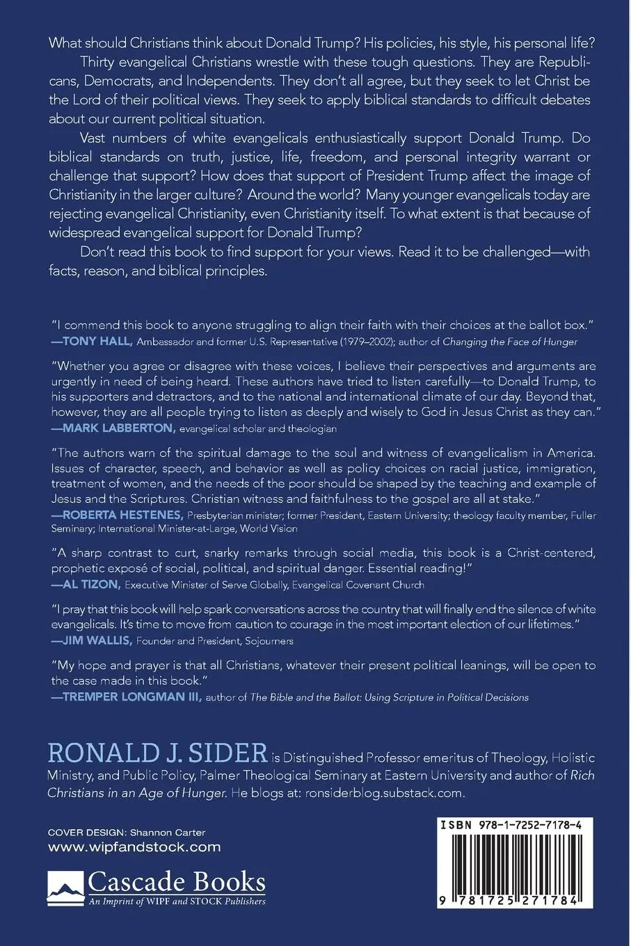 Rückseite: 9781725271784 | The Spiritual Danger of Donald Trump | Ronald J. Sider | Taschenbuch