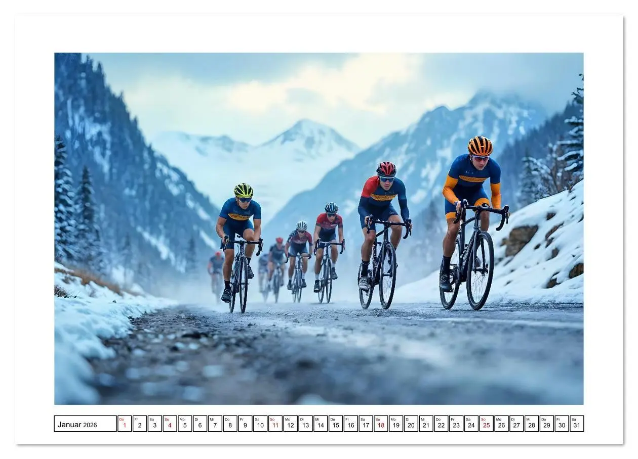 Bild: 9783516631784 | Kilometerkiller - Rennrad-Power im Jahresverlauf (Wandkalender 2026...