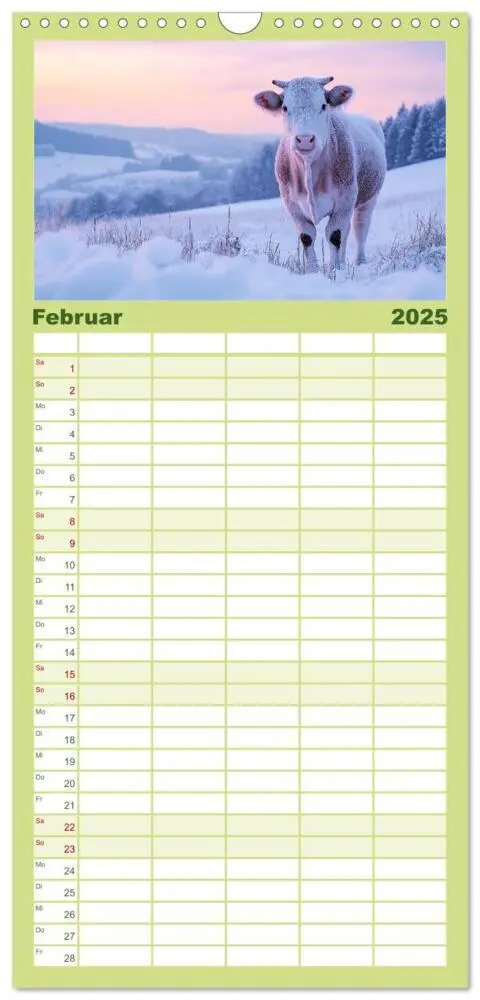 Bild: 9783457221884 | Familienplaner 2025 - KÜHE AUF DER ALM - Der Kalender aus Bayern...