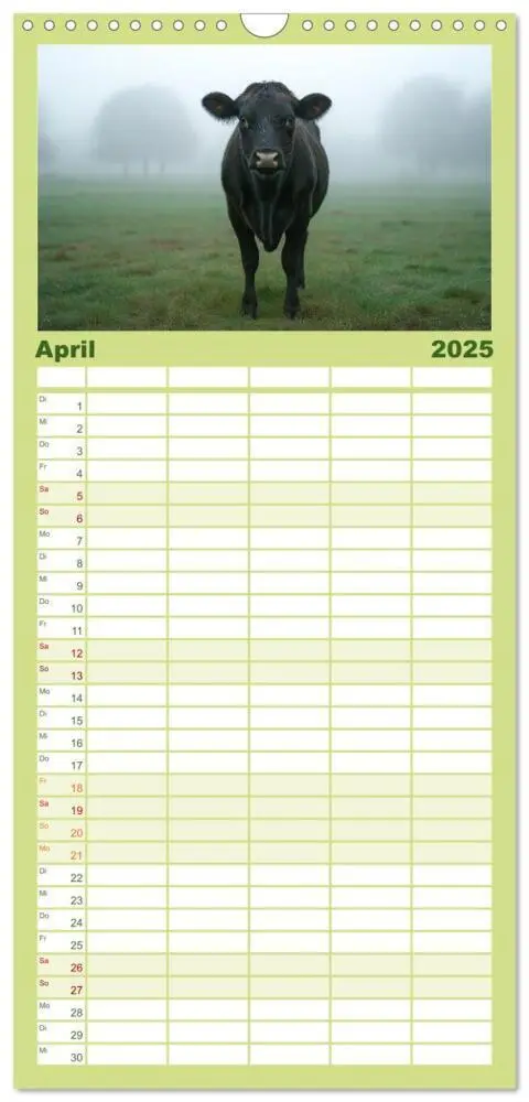 Bild: 9783457221884 | Familienplaner 2025 - KÜHE AUF DER ALM - Der Kalender aus Bayern...