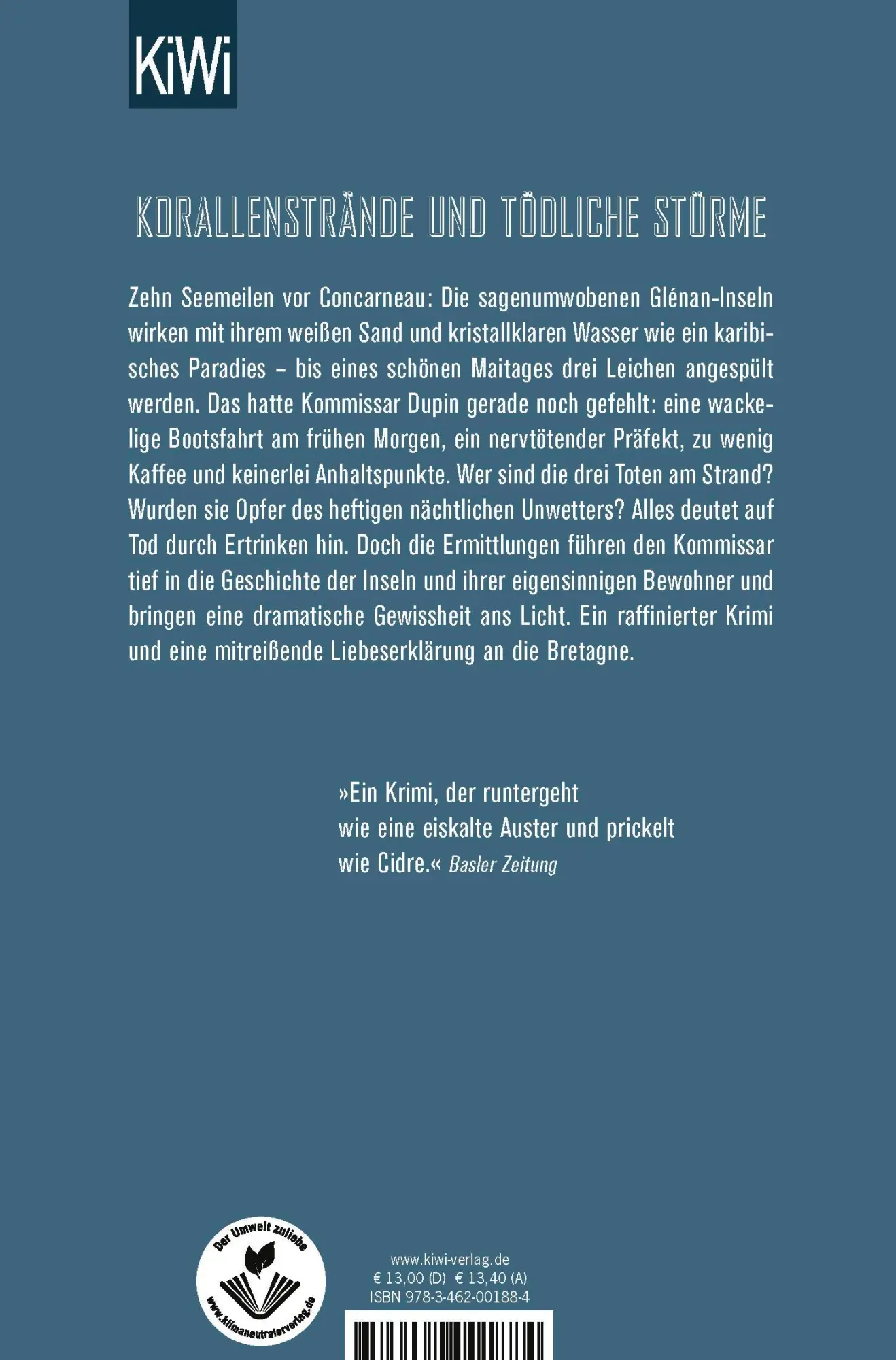 Rückseite: 9783462001884 | Bretonische Brandung | Kommissar Dupins zweiter Fall | Bannalec | Buch