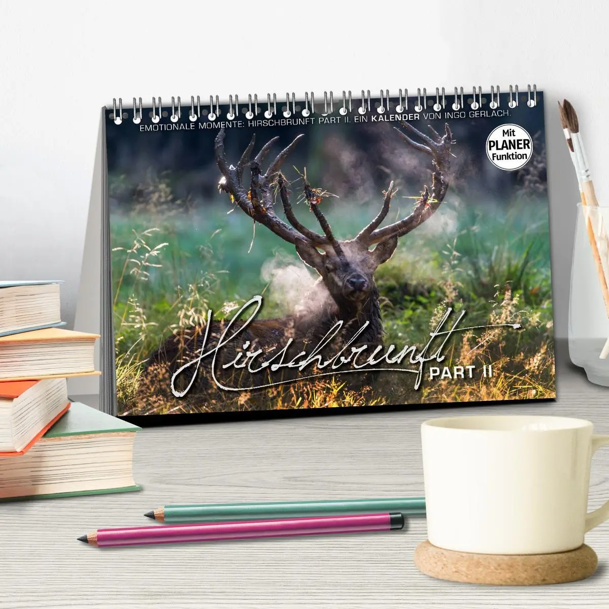Bild: 9783516001884 | Emotionale Momente: Hirschbrunft. Part II. (Tischkalender 2026 DIN...