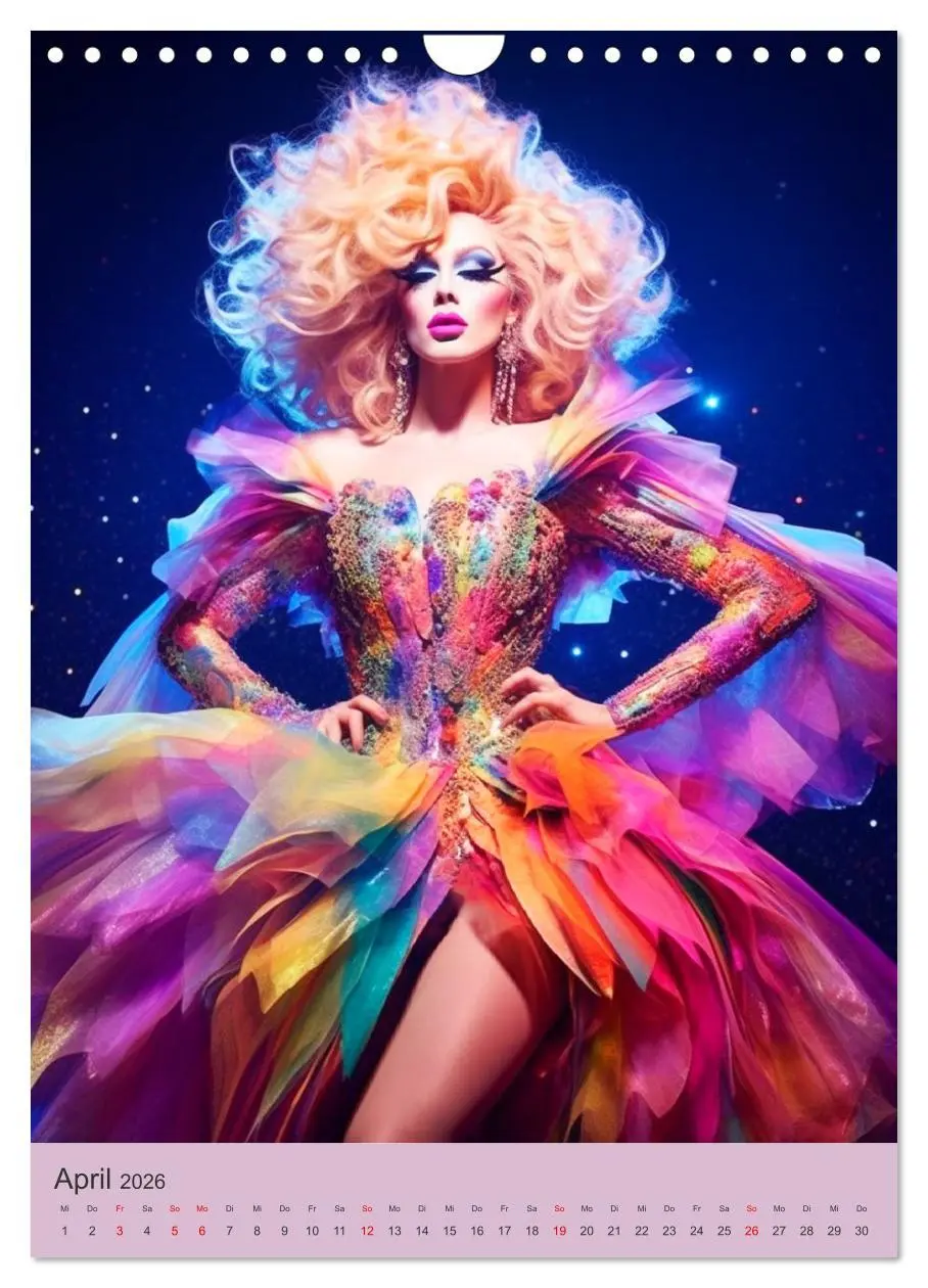 Bild: 9783516311884 | Dragqueens. Drag- und Travestie Kunst. Illustrationen (Wandkalender...