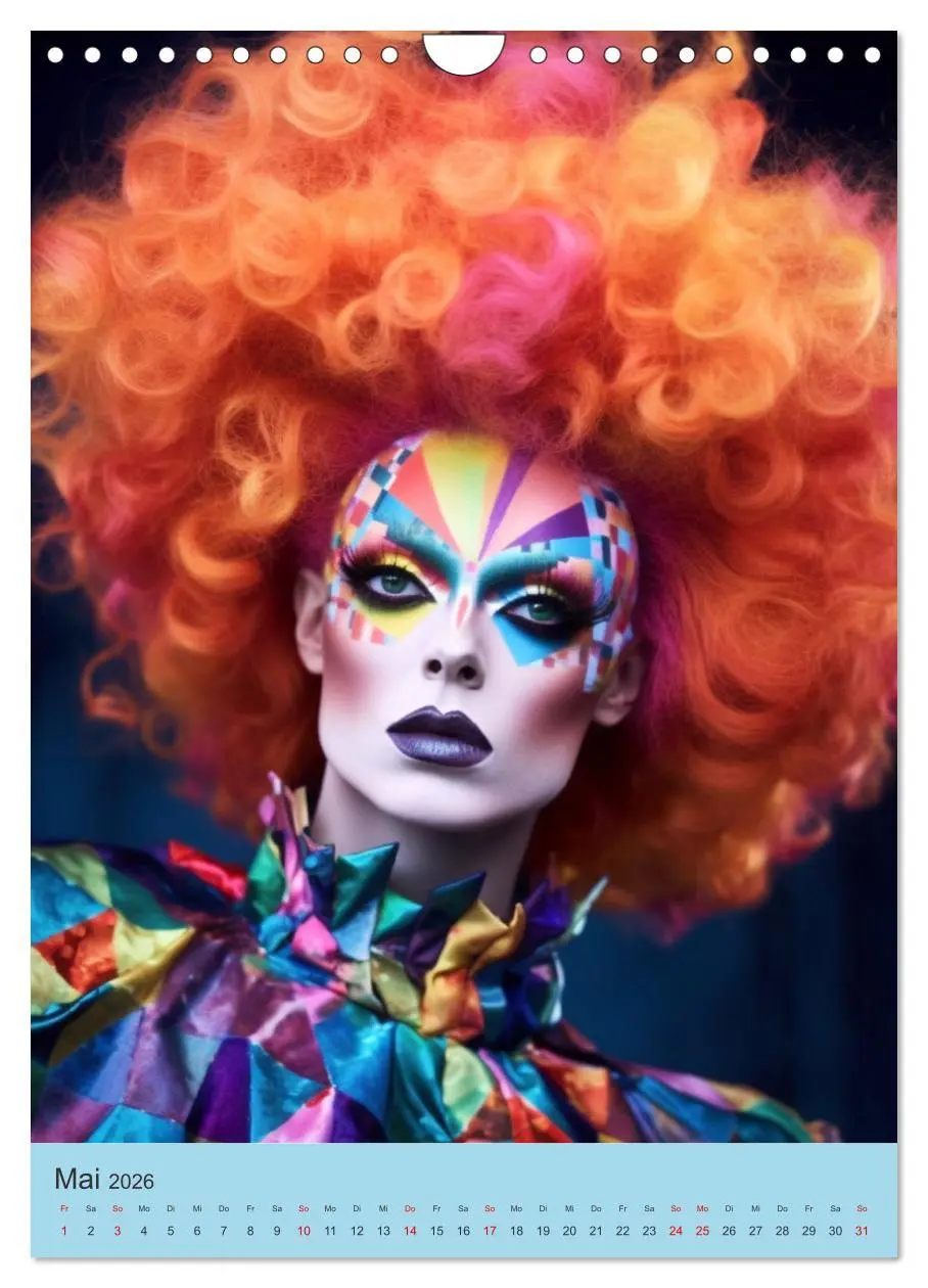 Bild: 9783516311884 | Dragqueens. Drag- und Travestie Kunst. Illustrationen (Wandkalender...