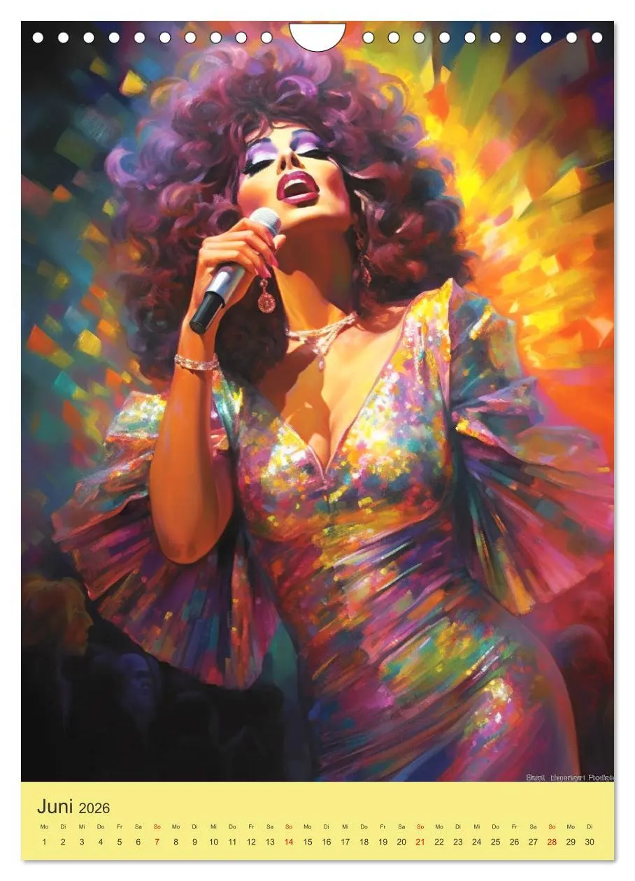 Bild: 9783516311884 | Dragqueens. Drag- und Travestie Kunst. Illustrationen (Wandkalender...