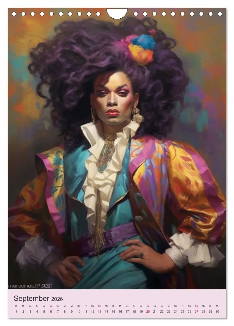 Bild: 9783516311884 | Dragqueens. Drag- und Travestie Kunst. Illustrationen (Wandkalender...