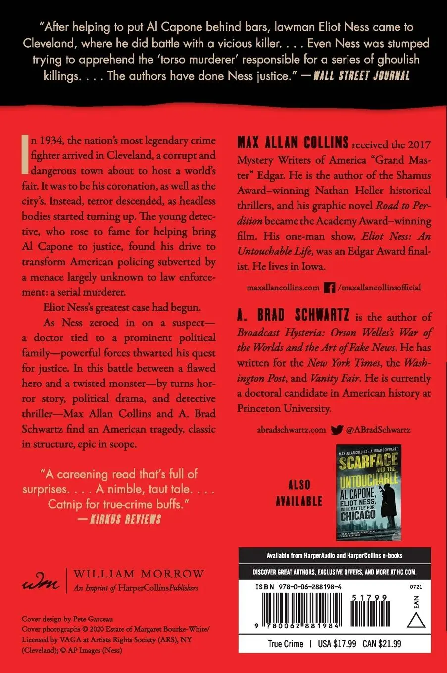 Rückseite: 9780062881984 | Eliot Ness and the Mad Butcher | Max Allan Collins (u. a.) | Buch