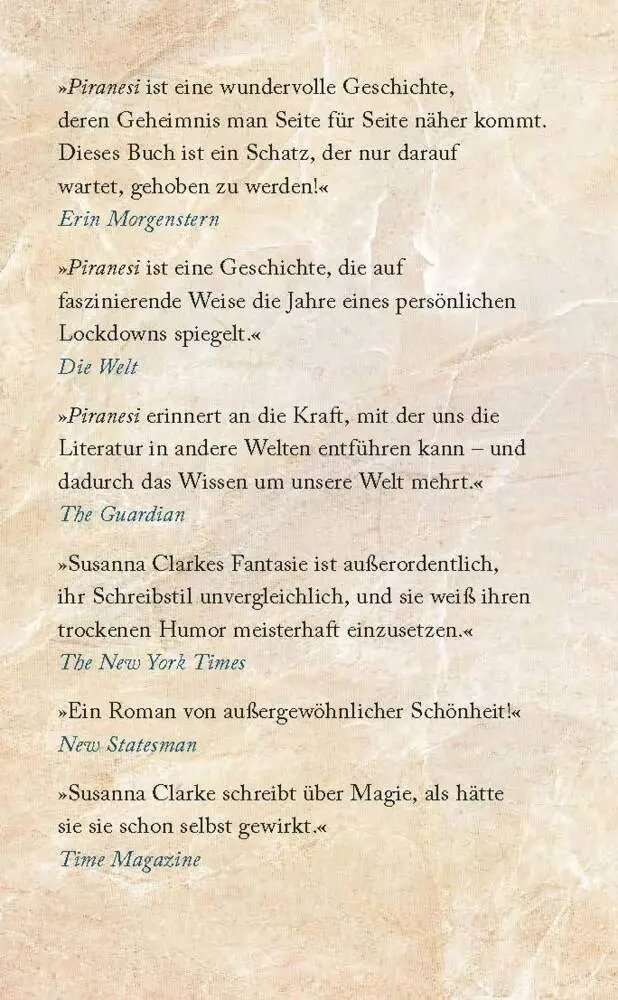 Bild: 9783453321984 | Piranesi | Roman | Susanna Clarke | Taschenbuch | 272 S. | Deutsch